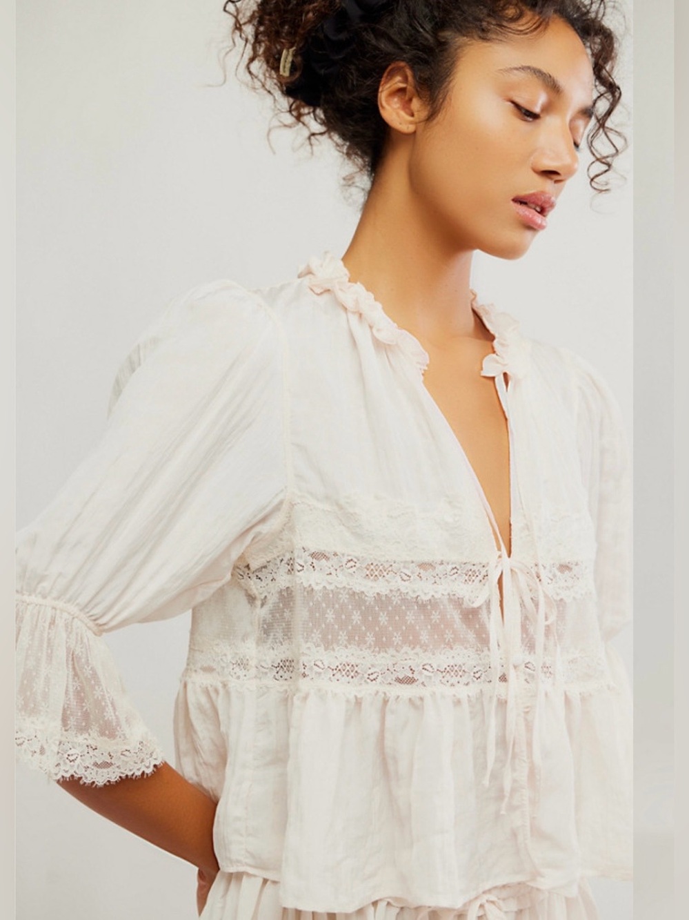NWOT size Small Free People Intimately Forever Young jacket blouse